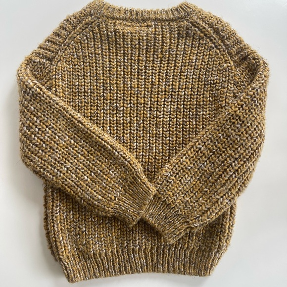 Zara Toddler Knit Sweater Mustard Brown - 3/4 - Picture 3 of 3